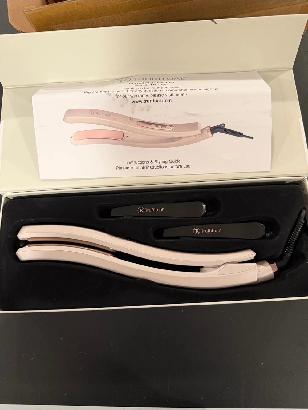 TruRitual 3D Effect Pink Hair Straightener